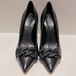 BEAUTIISOLES - Camilla Black Nappa Leather Women Size 8